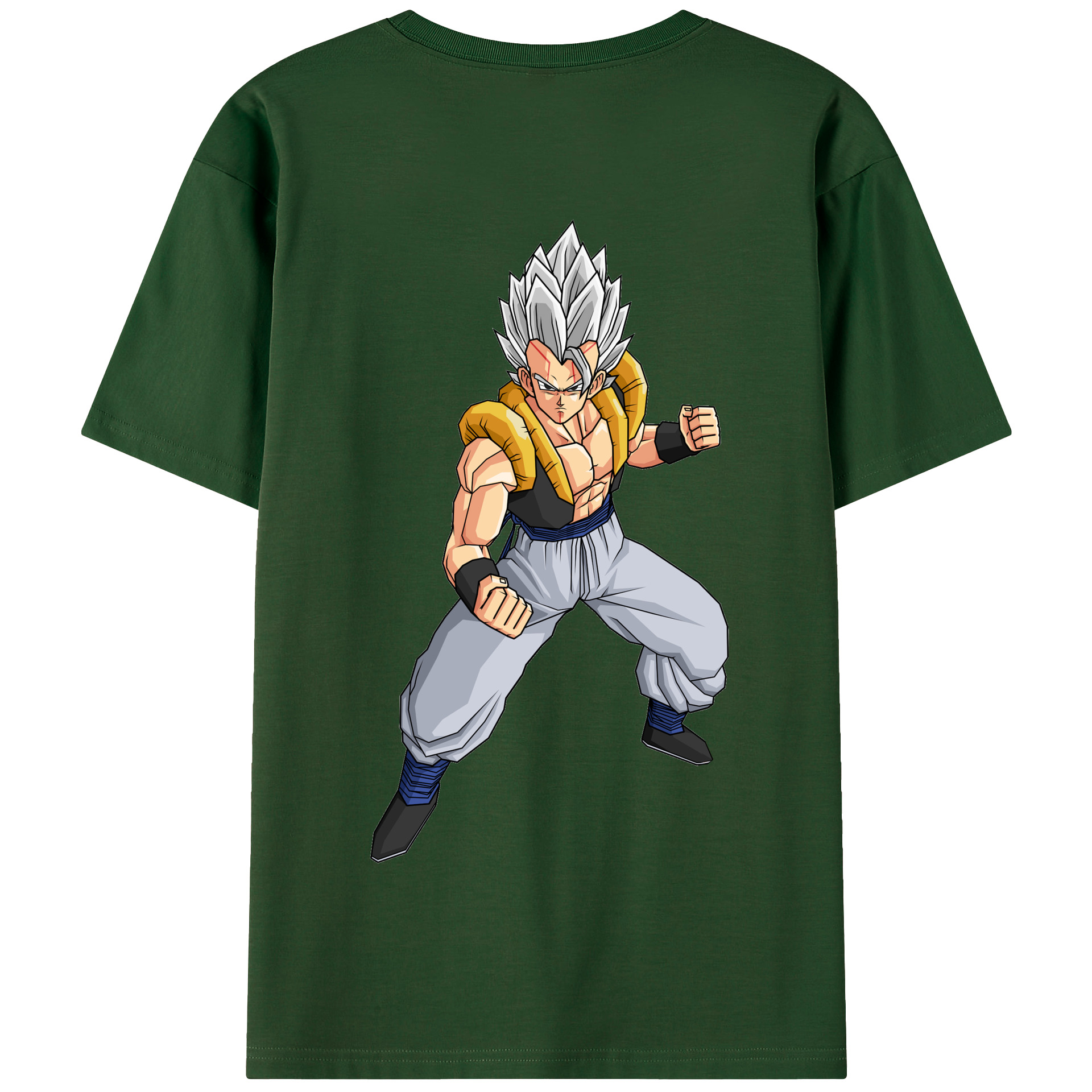 （画像用） ドラゴンボール ベジータ四世（Bejīta Yonsei）DRAGON BALL Vegeta IV 綿100％半袖Tシャツ（背面プリント）